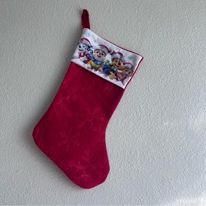 Paw Patrol red Christmas stocking